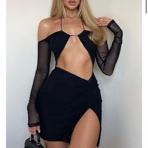 NWOT Invite Pending Mesh Mini Dress